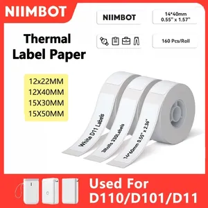 Niimbot D11/D101/D110モバイル熱接着ラベルステッカー用ポータブルミニプリンターポケットラベル付けメーカーマシン