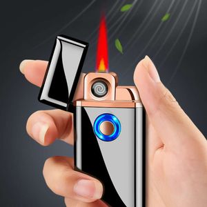 Two Function Dual Usb Electronic Lighter With Jet Torch Lighter Rechargeable Without Gas Lighter