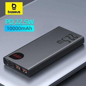 Banki zasilające w telefonie komórkowym Baseus Power Bank 10000MAH z 22,5 W PD Szybkie ładowanie PowerBank Przenośna ładowarka akumulatorowa odpowiednia dla iPhone'a 15 14 12 Pro Max Xiaomi J240428