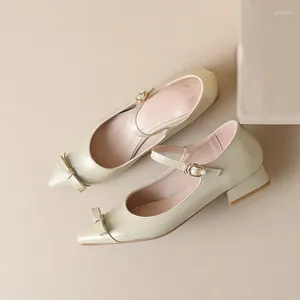 Dress Shoes Big Size Oversize Large Pointed Toe Thick Heel Pumps Women Simple And Elegant Fashion Trend Retro