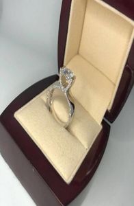 Fashionclassic Luxury Real Solid 925 Sterling Silver Ring 10 Hearts Arrows Zircone Eviti di gioielli per matrimoni Impegno per Women7661811268914