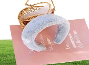 Faux Fur Plush Headband Retro Headwear Winter Thick Furry Hairband Warm Wide y Headbands Hair Accessories For Women Y2203011609265