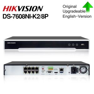 Kable Vikilin 8ch 4K NVR 8 kanałowa Network Network Rejestrator DS7608NIK28P 8 PORTU POE 2SATA HDD PLAY H.265 Oryginalny aktualizację