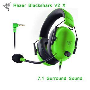 Razer Blackshark V2 X Hörlurar E-sport Gaming-headset med mikrofon 7.1 Surround Sound Video Gaming Earphone Wired for PC PS4 Noise Refering Hörlurar