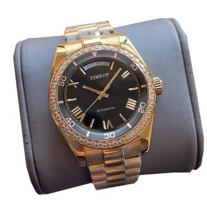 Classic Mens Watch Designer Watch Gold Rosegold Автоматические механические наручные часы Diamond Men Clock Sport Sport Birstech Montre нержавеющая сталь 41 мм