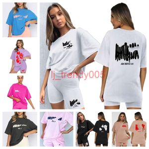 女性ホワイトシャツセットスーツ女性のシャツトラックスーツ2 PC/セットヤング通気性レディTシャツショーツセットタイトなショーツソフト女性トップ女性セット