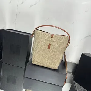 2023 Trend Crossbody Bag Bucket Brand Fashion Classic Leather Design Hand Cross-shoulder Big-name Unisex Large-capacity 735215