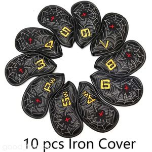 Golf Iron Headcover 3-9PSA Club Head Cover Brodery Number Case Sport Golf Training Equipment Accessories 10st/Set 620
