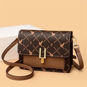Evening Bags Women's High Quality Leather Handbags Luxury Designer Bird 2 Layers Shoulder Crossbody Sac A Main Ladies For Women 2024