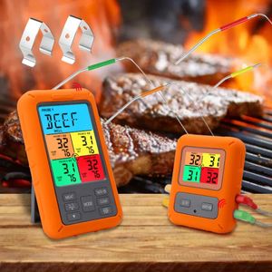 Digital Chef Thermometer Wireless Fleisch Thermometer Fernbedienung BBQ Kochthermometer für Küchenofen Grill 240415