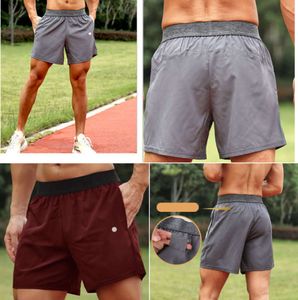 Män Yoga Sports Shorts Outdoor Fitness Quick Dry Shorts Solid Color Casual Running Quarter Pant Designer Fashion Clothing 4355