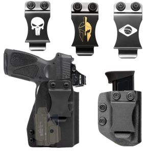 Holster Kydex internes Holster für Taurus G3 Toro voller Olight PL Mini 2 Valkyrie 600 Lumen Taschenlampe Laser -Optik -Rot -Punkt