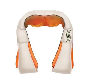 U form massager elektrisk shiatsu bakre axel hals massager multifunktionell sjal infraröd uppvärmd knådande karhome massage ly1544204