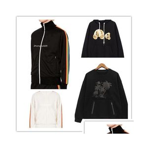 Męskie bluzy bluzy Zhonghui609 Man Designer Ubrania męska kurtka z kapturem lub spodnie odzież sport Sport TrackSuits Dhgx6