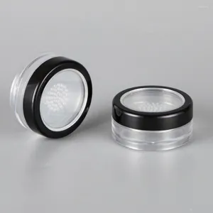 Storage Bottles 4 Pcs Powder Box Puff Container Travel Isolation Net Accessories Body Loose Plastic