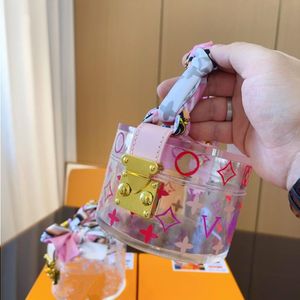 LOULS VUTT Top 23SS Handbags Designers Bags 12CM Handbag Printing Acrylic Transparent Transparent Box Luxury & Purses Woman