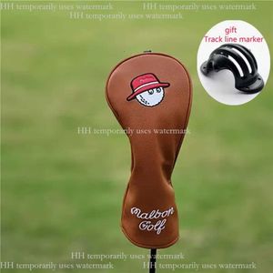 Projektant Malbon Golf Products Golf Wood Overcover for DriverFairwayhybrid Utilityputter Cover Golf Club z magnetycznym Mallet Putters Malbon Golf Trackline 989