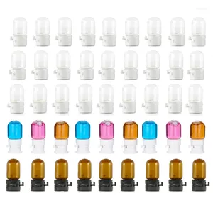 Speicherflaschen 100pcs 2 ml Mini -Glasflasche mit Tränenkappen -Fahrt Probe Kosmetische Dichtungsbehälter für Parfüm ätherische Ölflüssigkeit