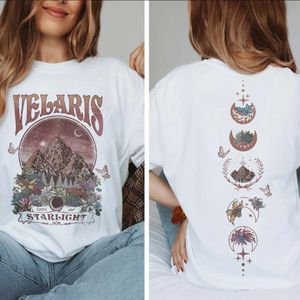 Trendy American Retro Womens Fashion Style Double Sided Printed Tshirt 2000s Printing Basic Oneck Top 240423