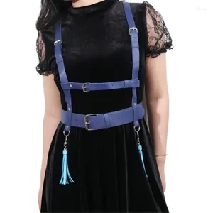 Cinture cinghia punk donne donne regolabili bretelle di corsetto del corpo cingoli