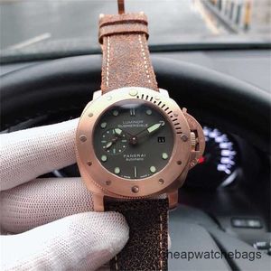 Luxury Watches for Mens Mechanical Watch Panereei Swiss Movimento Automático Sapphire Mirror 47mm Importado Cahide Watchband Brand Italy Wristwa Pz3m