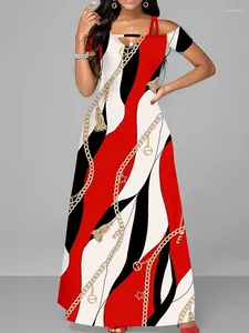 Casual klänningar 2024 Höst för kvinnor Leopard mönster lapptäcke tryckt dragkammare fickdesignklänning vestido de mujer maxi mantel