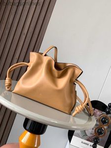 Wysokiej jakości oryginalne designerskie torby do loeweelry nowa wersja Lucky Bag Mini 23cm Nowy cowhide flamenco torebka Lucky Bag Cowhide Bag damska z logo marki