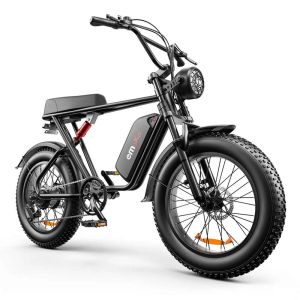 エモコ48V高速高出力1000Wバイクファットタイヤオフロードマックススピード55kmマイレージ60km 15AH 17.5AH 20AH電気自転車