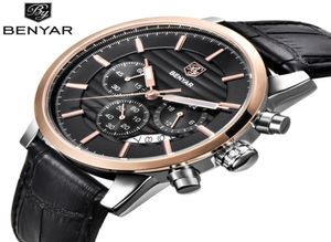 Reloj Hombre Benyar Fashion Chronograph Sport Mens Watches Top Brand Luxury Business Quartz Watch Clocio Masculino5337962