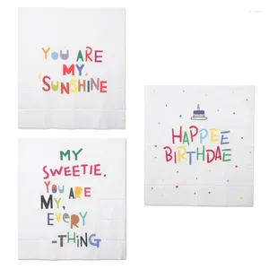 毛布カラフルな手紙印刷タペストリーパーティーPO背景装飾子供子供お誕生日おめでとうぶら下げ布
