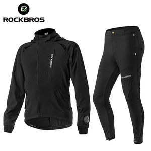 ROCKBROS Mens Cycling Clothing Sets Spring Autumn Breathable Jacket Comfortabe Thin Unisex Windproof Outdoor Sport Suit 240416