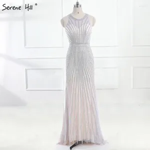Sukienki imprezowe Moda kantar Złota Sukienka wieczorowa Reail POS Nude Tiulle Diamond okazja 2024 Formalne długi LA6008