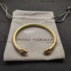 Nuovo desiner 2024 Dy David Yurma Bracciale di alta qualità Bracciale di alta qualità semplice ed elegante Anello di moda con corda intrecciata intrecciata David Bracciale Punk Gioielli David Dimensioni 2 638