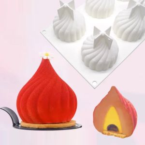 Mögel Shenhong Food Grade Mousse Bakeware Onion Design French dessert Silikon Kakas Mögel Hemlagad kaka Mögel Party Pastry Baking Tools