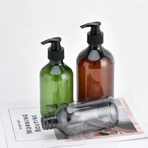 Storage Bottles 10Pcs/Lot 500ml Dispensers Bathroom Portable Home Bath Supply PET Empty Plastic Pump Bottle Refillable Shampoo Lotion