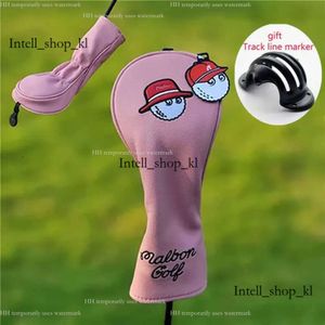 Designer Malbon Golf Products Golf Wood Headcover för DriverFairwayHybrid UtilityPutter Cover Golf Club med Magneticty Mallet Putters Malbon Golf Trackline 207