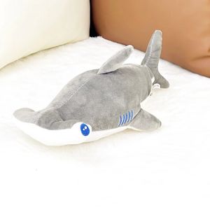 Ocean series shark plush animal toy cottonwool doll childrens gifts essential 240416