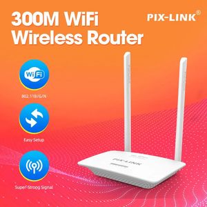 PIXLINK WR07 300Ms High Speed Smart Wireless WIFI Router With Power Antenna Long Coverage Access Point 240424
