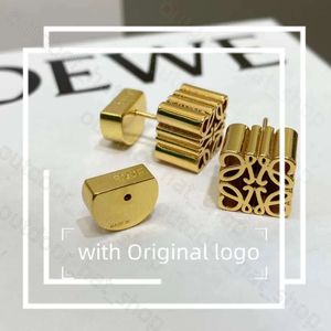 Designer Jewelry Stud Rowes High Edition Ruyi Knot Mönster Loewe örhängen för kvinnor Fashionabla små och klass Hollow Loewew 207