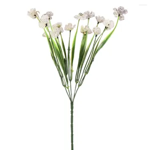 Kwiaty dekoracyjne sztuczny kwiat sztuczny kwiat plastikowy fałszywy symulacja rośliny bukiet ślub w ogrodzie dekoracja domu 31 cm