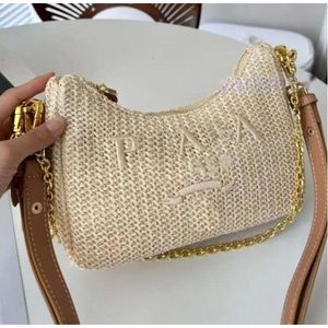 Designer borse di paglia bawoman borse a tracolla in nylon borse hobos catena borse designer baguettes crossbody lady lady tosse