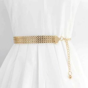 Waist Chain Belts Fashion High Waist Gold Tassel Belts For Women Metal Chain Belt Female Ladies Adjustable Long Waistband Dress Accessories