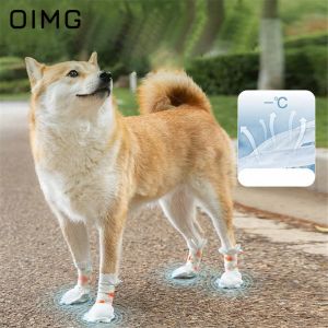 Shoes OIMG Anti Slip Wearresistant Disposable Shoe Covers Small Medium Dogs Anti Dirt Pet Foot Covers Shiba Inu Dog Shoe Supplies