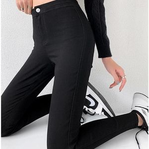 Frauen Jeans Europäer und amerikanische 2024 Herbst hohe Taille enge schlanke Bleistifthose