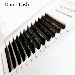 Cílios falsos Lashes L Curl Fast Fácil Easidade Extensão de Cílios Faux Faux Chicotes Individuais Black Black Matte Profissional Soft Natural