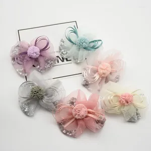 Abbigliamento per cani 2024 gatti per animali domestici Accessori per la cura degli accessori Piccola stelle piccole stelle filo fila per cucciolo palla da fiore principessa bowknot