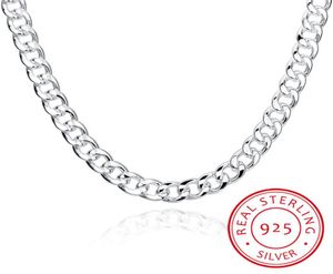 Chains Men039s Чистые украшения 925 Серебряное серебро серебро 10 мм Высококачественное мужское стерлингилверейвелри 20 дюймов 249895778