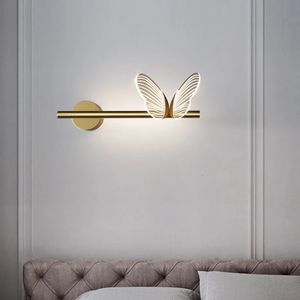 Modern Butterfly LED Wall Lamps Indoor Lighting Wall Sconces Light Fixture For Bedroom Bedside Balcony Living Room Home Decor 240424