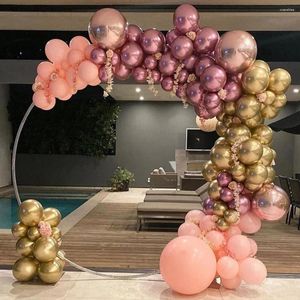 Decorazione per feste 126pcs Gold Pink Ghirlaland Arch Kit DECORMI DEL BILTINO GIOCHI GLOBOS ROSE CONFETTI BALLON BALLON DOACHINA