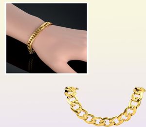 Link para homens pulseira de aço inoxidável de sutiã integral coloração prateada pulseira grossa de ouro cubano pulseira de ouro para man6049573